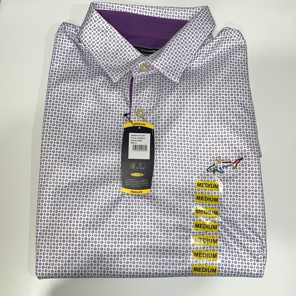 Greg Norman Play Dry polo. Mens size M.